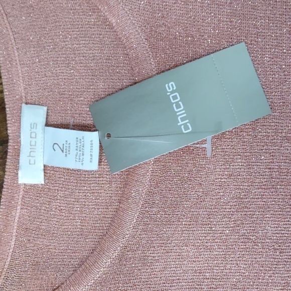 Chico's "Gypsy Queen" Shimmer Sweater Tank - Picture 6 of 8